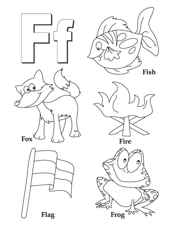 612x792 Letter F Coloring Pages