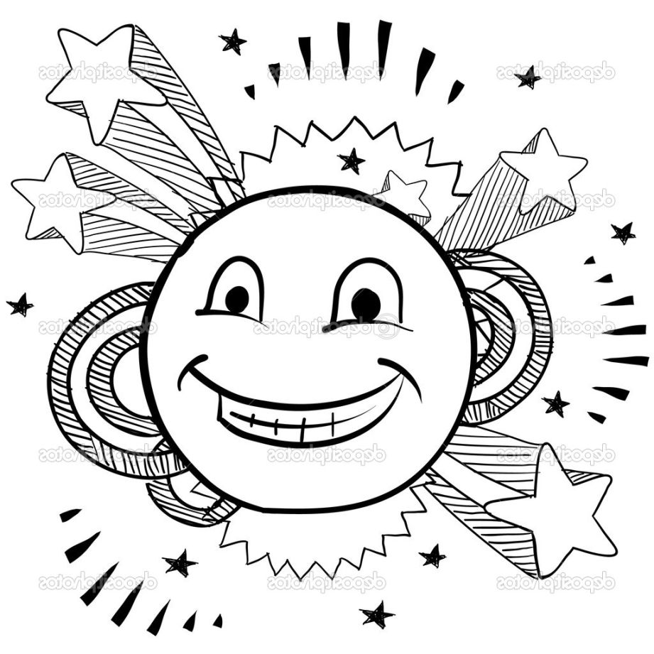 921x921 Smiley Face Coloring Page Printable Image In Pages