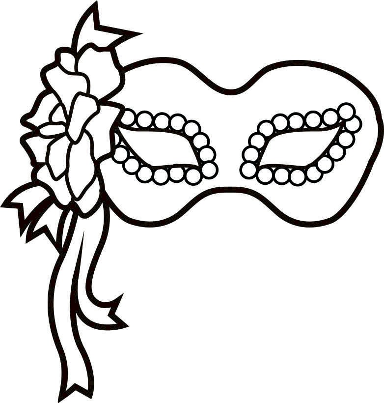 782x820 Coloring Pages Of Masks Mardi Gras Masks Coloring Pages Many