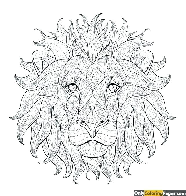 642x677 Coloring Pages To Print Lion King Page For Kids Lion Coloring
