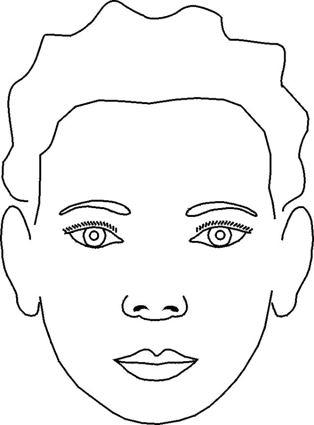 Face Painting Coloring Pages