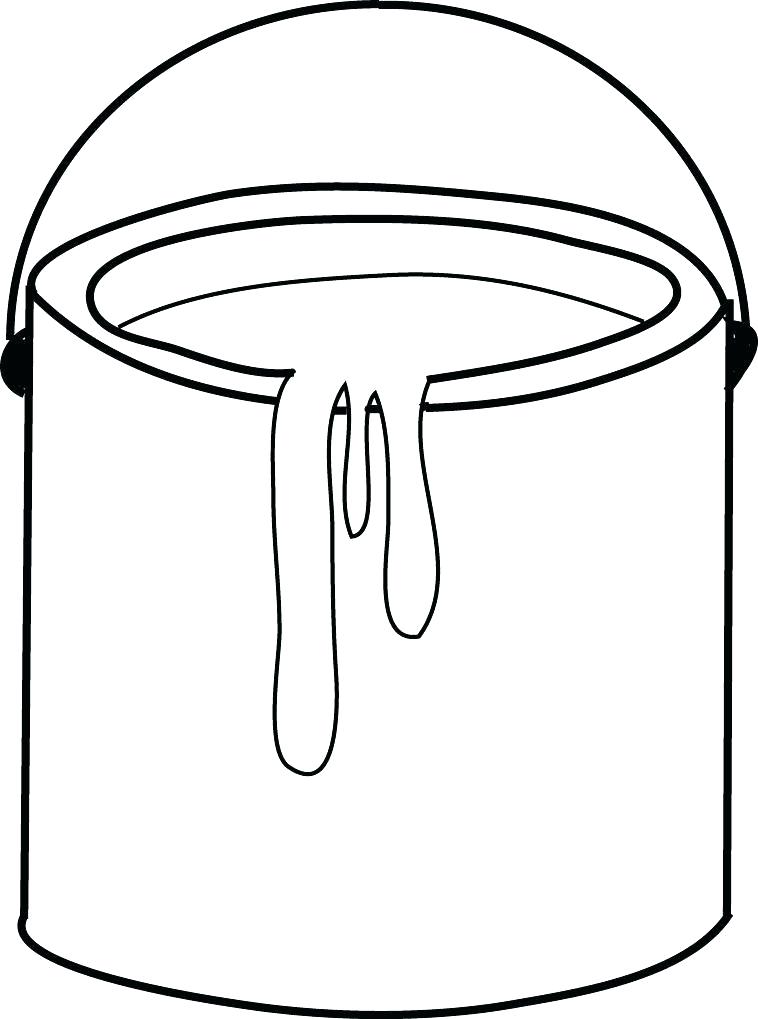 758x1019 Painting Coloring Pages Paint Can Coloring Page Face Painting