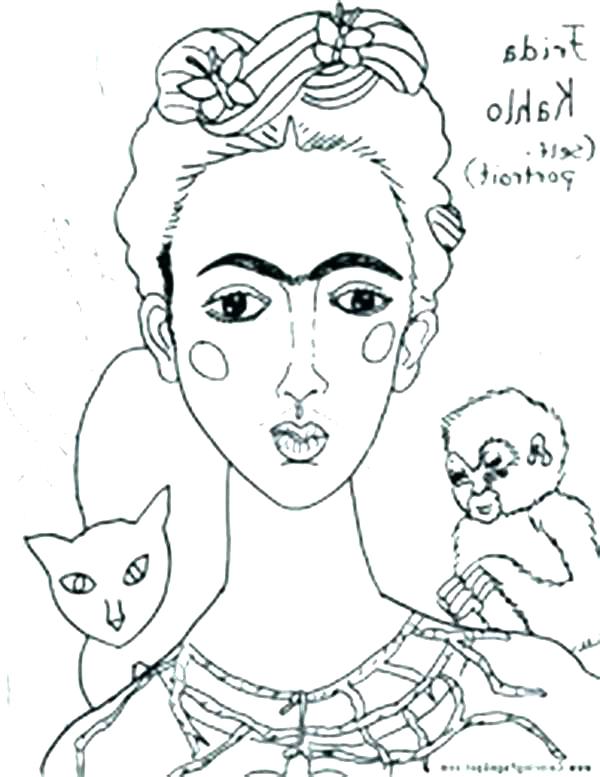 600x777 Famous Painting Coloring Pages
