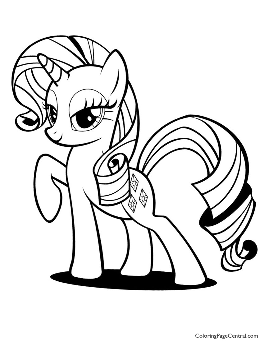 850x1100 My Little Pony Rarity 01 Coloring Page Coloring Page Central