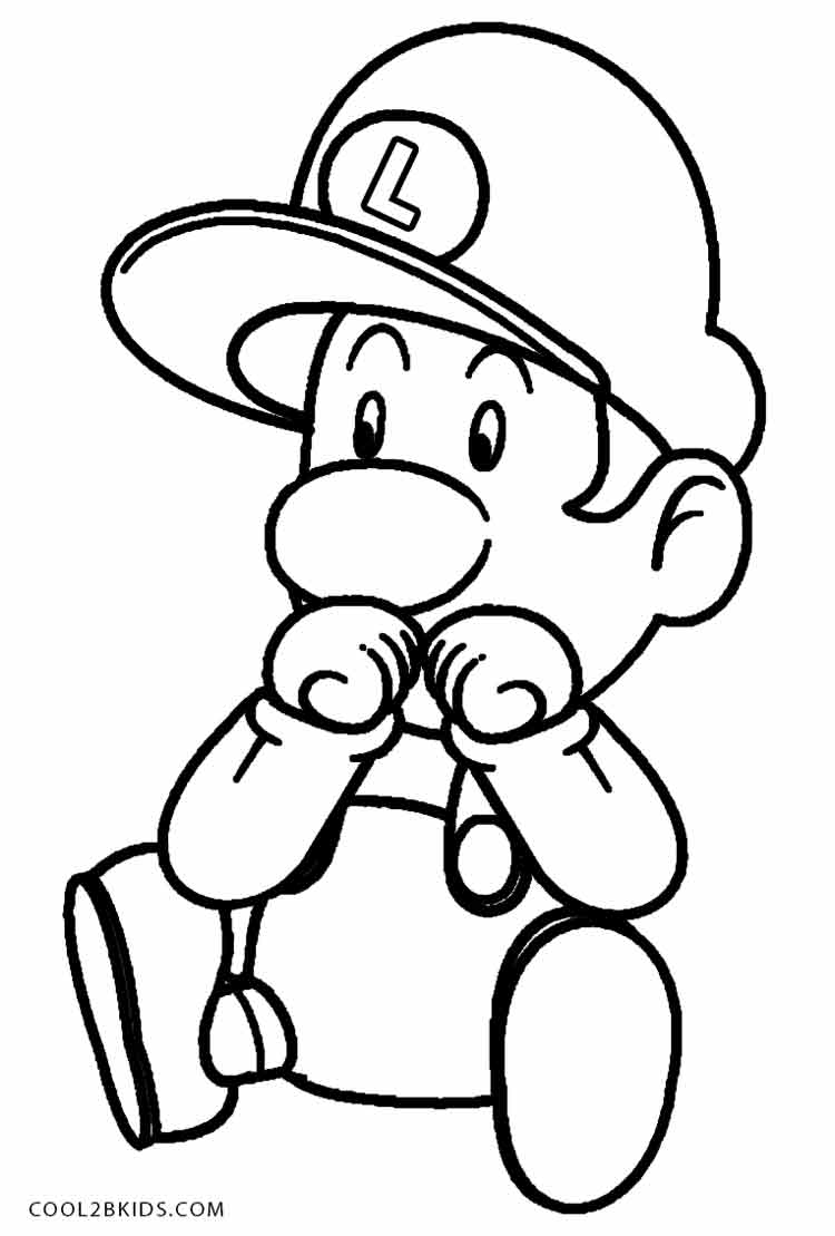 750x1109 Printable Luigi Coloring Pages For Kids Cool2bkids