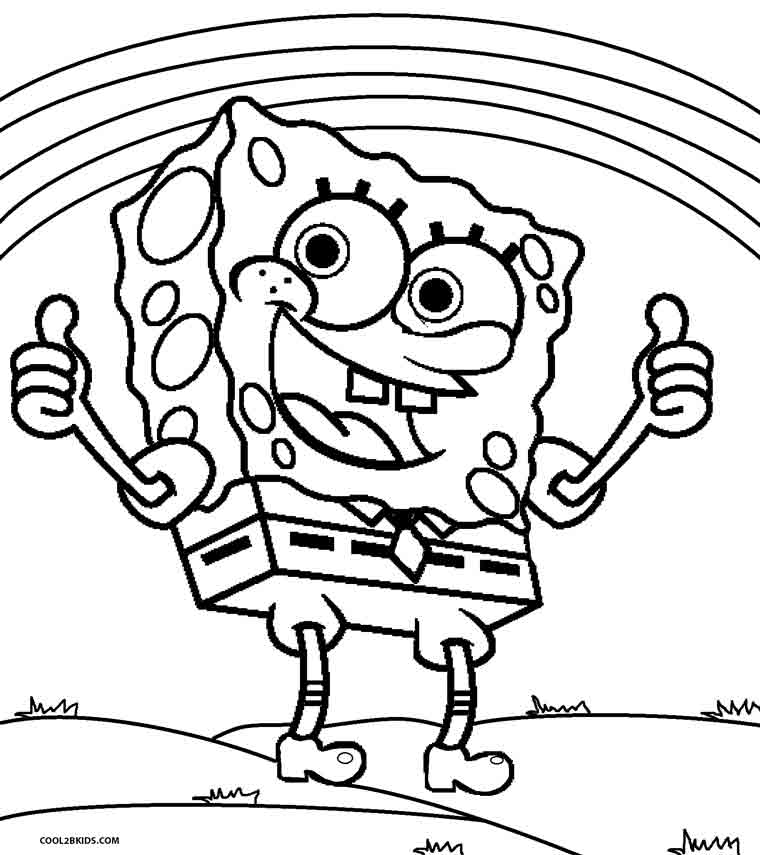 760x855 Printable Spongebob Coloring Pages For Kids Cool2bkids