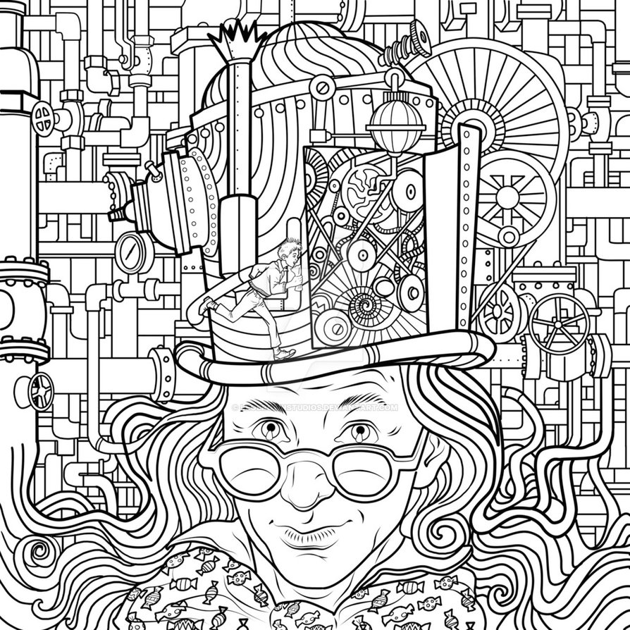 894x894 Charlie And The Chocolate Factory Coloring Pages Printable