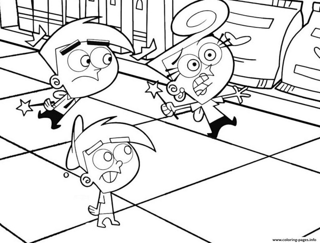 1024x779 Perfect Fairly Odd Parents Coloring Pages 36