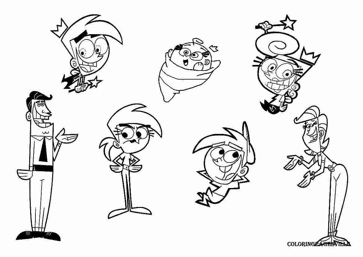 1169x827 Fairly Odd Parents Coloring Pages Olegratiy