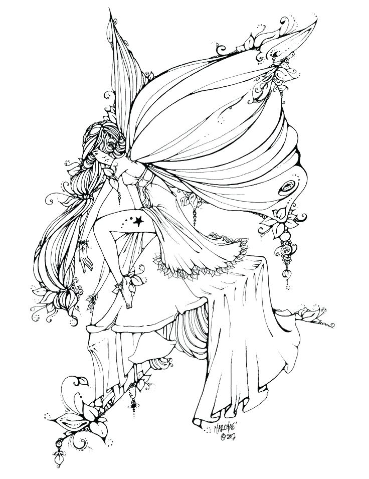 736x955 Free Printable Fairy Coloring Pages For Adults Fairies Coloring