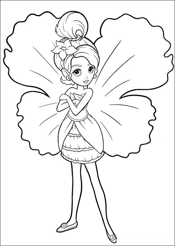 567x794 Fairy Coloring Pages Barbie As A Fairy Coloring Pages Kid Craft