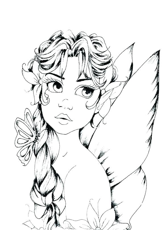 570x806 Charming Design Fairy Coloring Pages For Adults Myths Legends