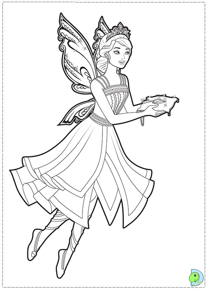691x960 Fairy Princess Coloring Pages