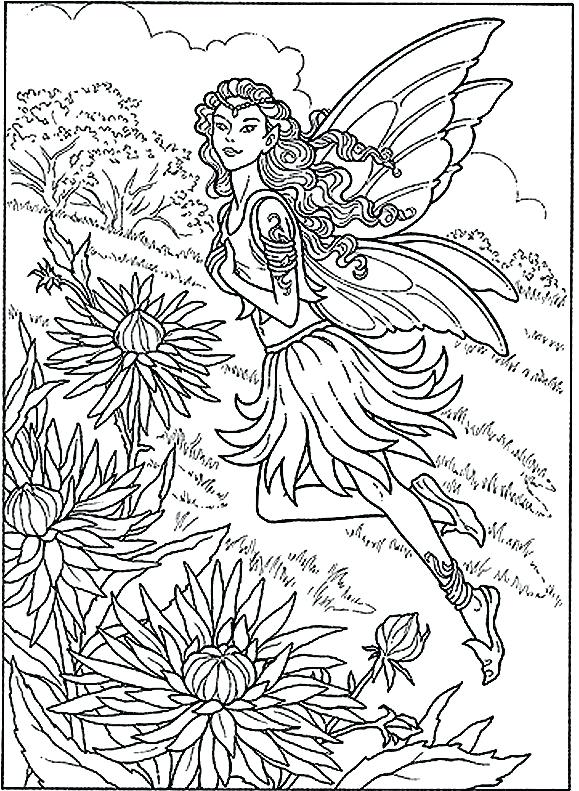 579x791 Garden Coloring Page