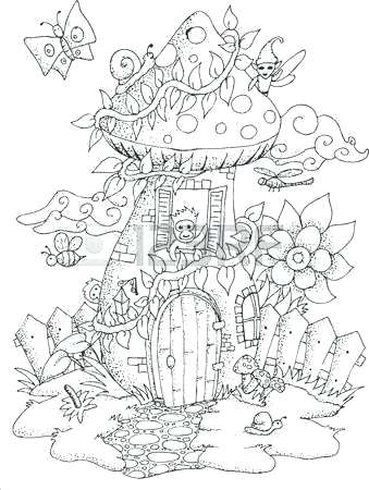 339x450 Fairy House Coloring Pages Printable Fairy House Coloring Pages