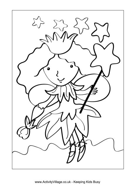 460x650 Fairy Colouring Pages