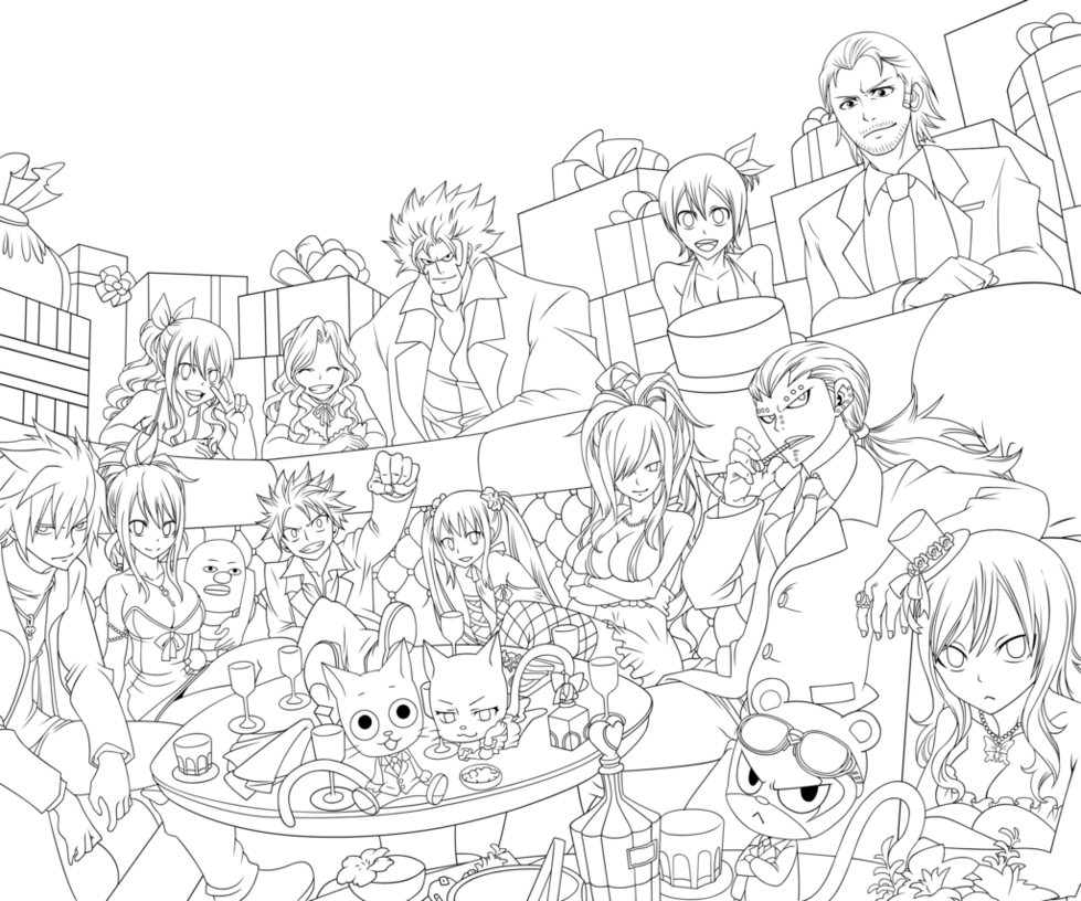 979x816 Fairy Tail Coloring Pages Logo Best Anime
