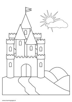 Fairy Tale Castle Coloring Page