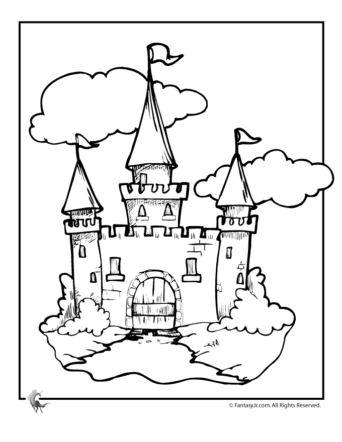 680x880 Fantasy Jr. Fairy Tale Castle Coloring Page Princess Party