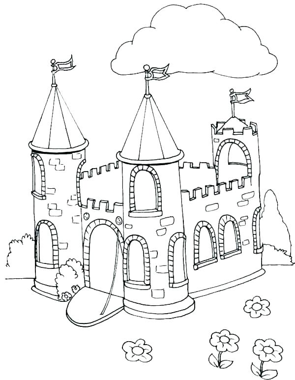 600x773 Castles Coloring Pages And Bailey Castle Colouring Fairy Tale