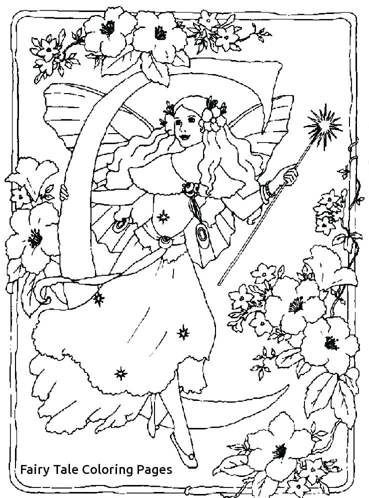 738x995 Fairy Tale Coloring Pages As Well As Fairy Tale Coloring Fairy