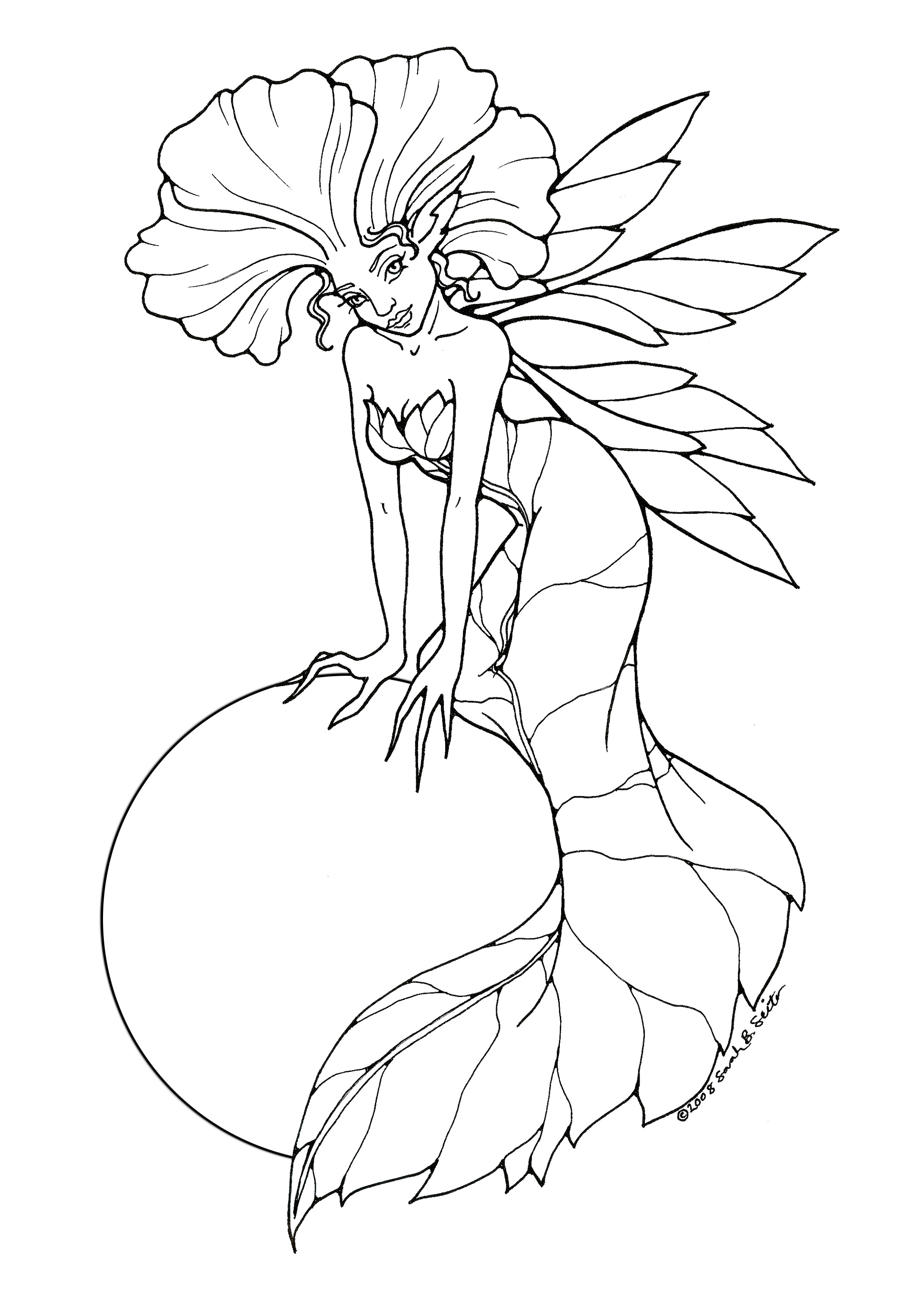 2144x3000 Free Printable Fairy Coloring Pages For Kids