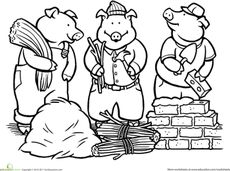 230x171 Free Printable Coloring Image The Three Little Pigs 11 Three