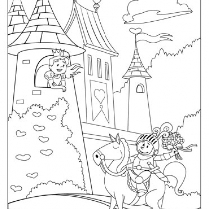 420x420 Cute Fairy Tale Coloring Book