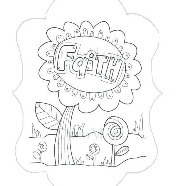 570x600 Faith Coloring Pages Scripture Coloring Pages Full Size