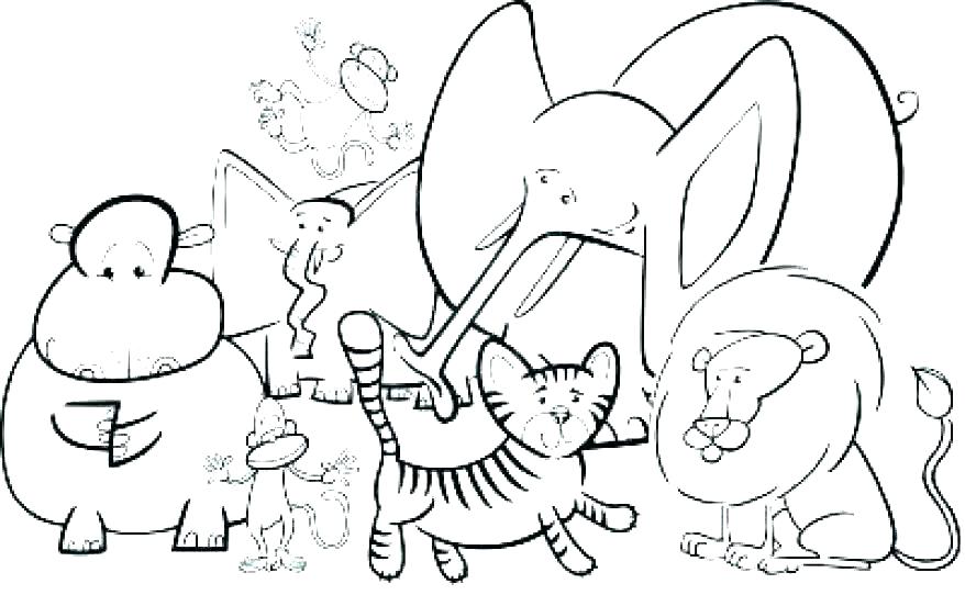 878x542 Kinder Coloring Pages Free Preschool Coloring Pages Printable Zoo