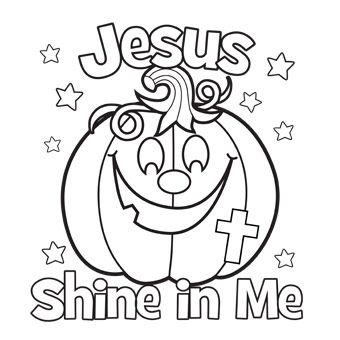 340x340 Jesus Shine In Me Coloring Picture . For Halloween . Church