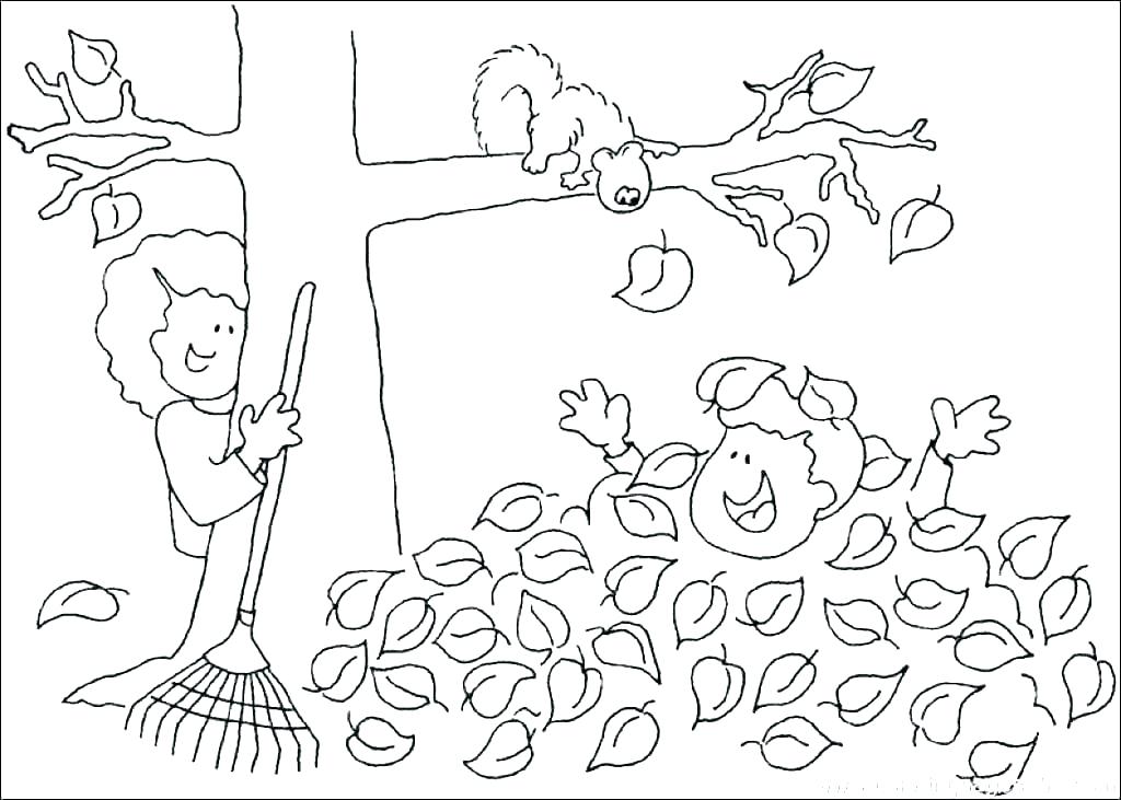 1024x731 Fall Pictures To Color And Print Fall Color Pages Fall Tree