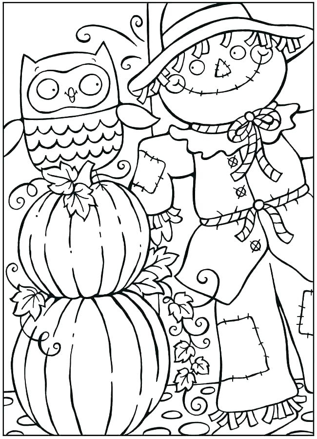 650x900 Coloring Pages Autumn