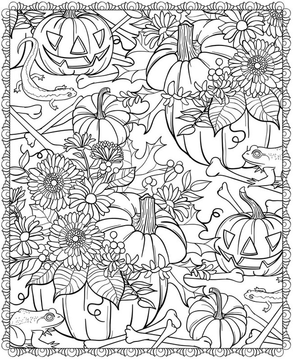Fall Coloring Pages For Adults Printable