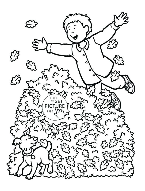 618x813 Autumn Coloring Pages Coloring Page Autumn Tom Clean Up Leaves