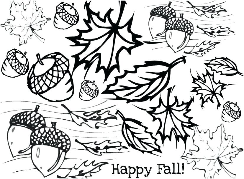 827x609 Autumn Leaf Coloring Pages Fall Leaf Coloring Pages To Print