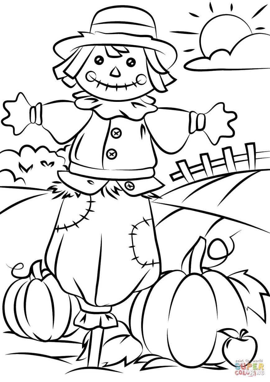 869x1230 Printable Fall Coloring Pages Picture Highest Clarity Free Harvest