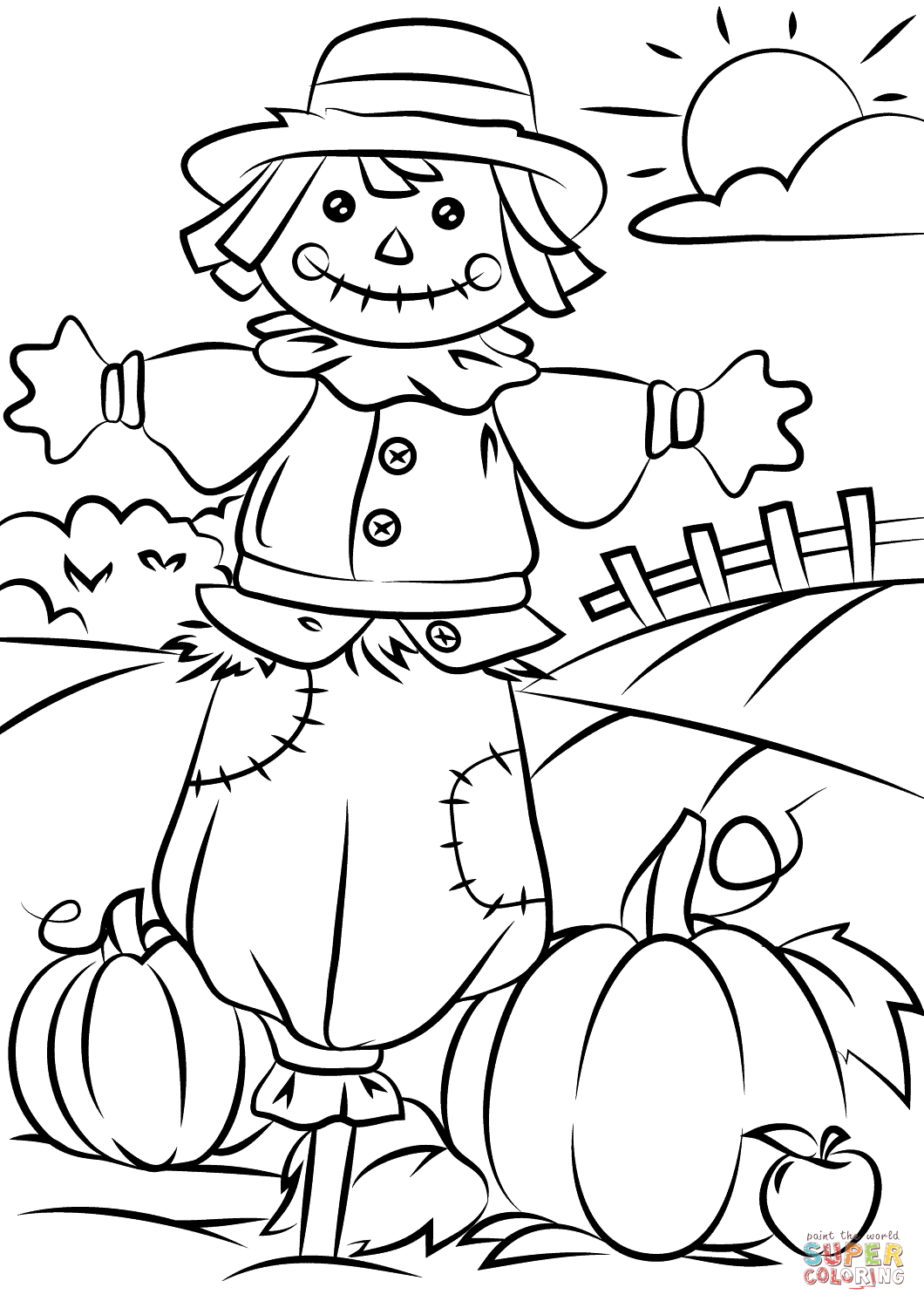 1060x1500 Fall Coloring Pages Printable