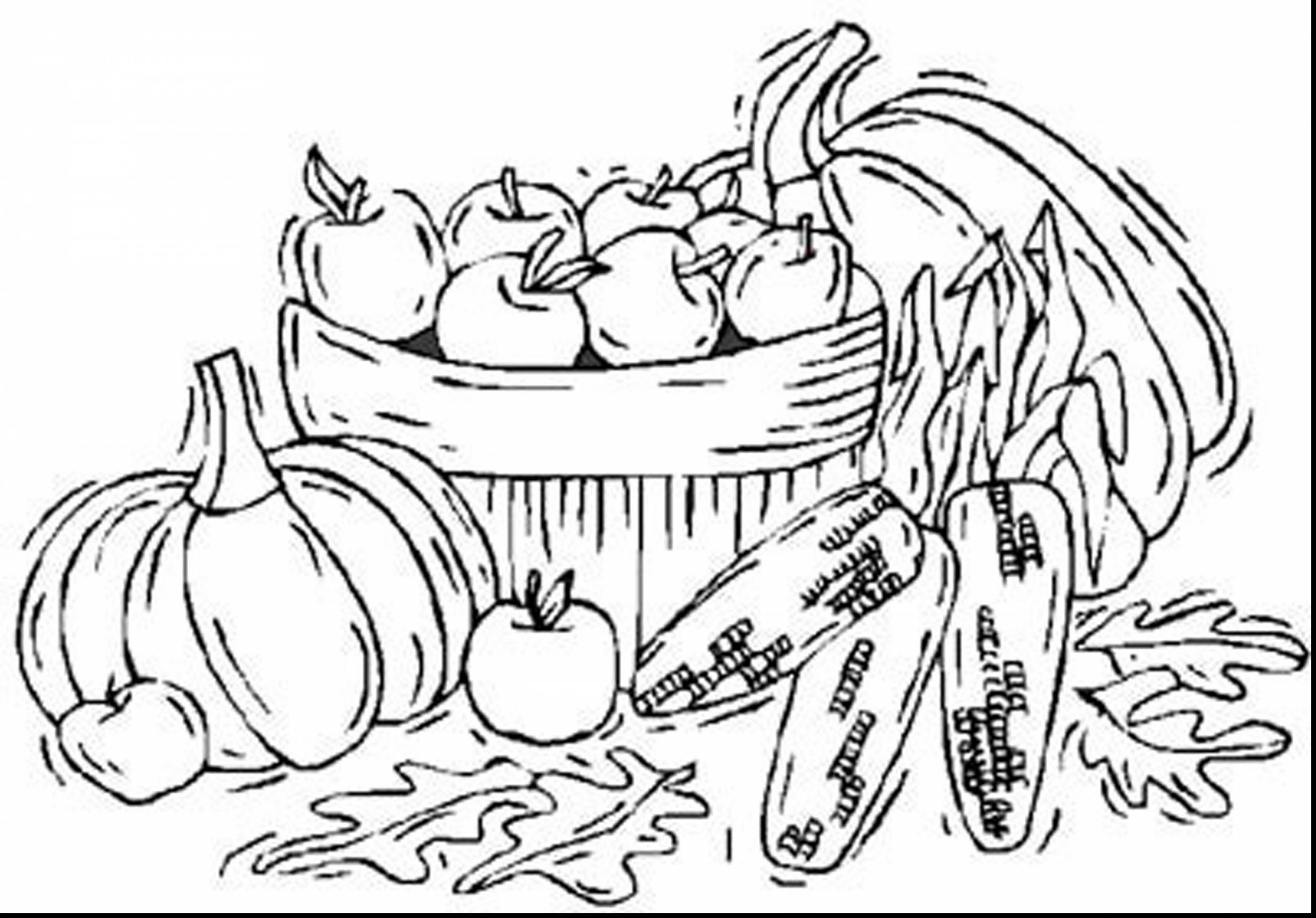 2805x1956 Thanksgiving Harvest Coloring Pages Elegant Impressive Fall