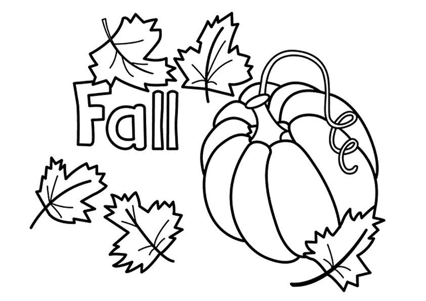 Fall Leaves Coloring Pages