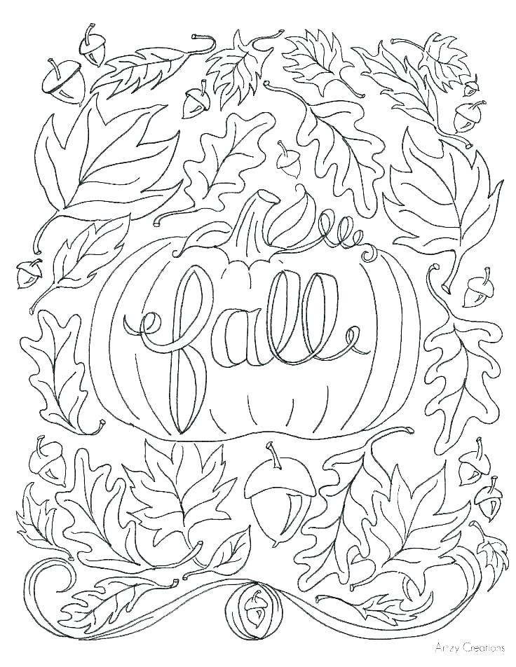 736x952 Coloring Sheets Of Leaves Fall Leaf Preschool Colouring Pages