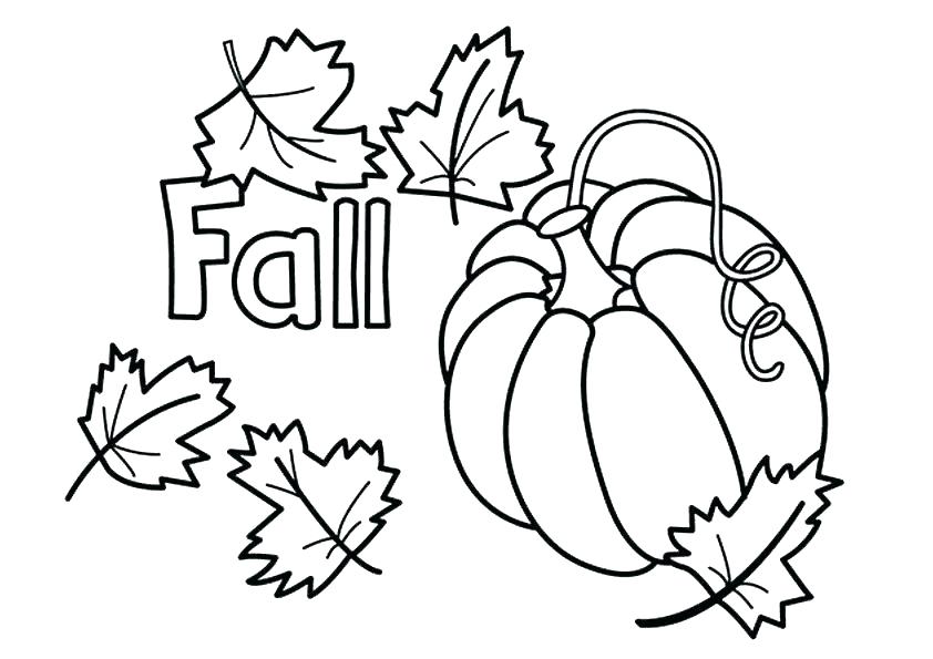 842x595 Fall Leaves Coloring Pages For Kindergarten Leaf Printable