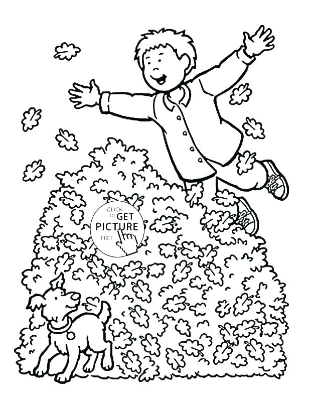 618x813 Coloring Pages Fall Leaves