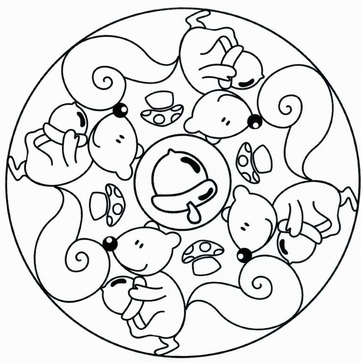 Fall Mandala Coloring Pages