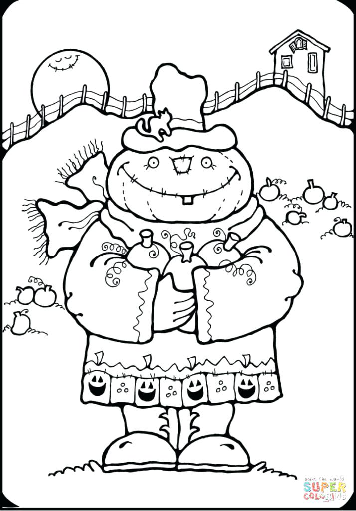 714x1024 Free Scarecrow Coloring Pages Printable Scarecrow Coloring Pages