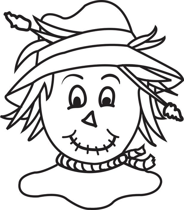 616x700 Free Printable Scarecrow Coloring Page For Kids Scarecrows