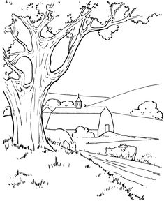 235x288 Farm Scenes Coloring Page Farm Life