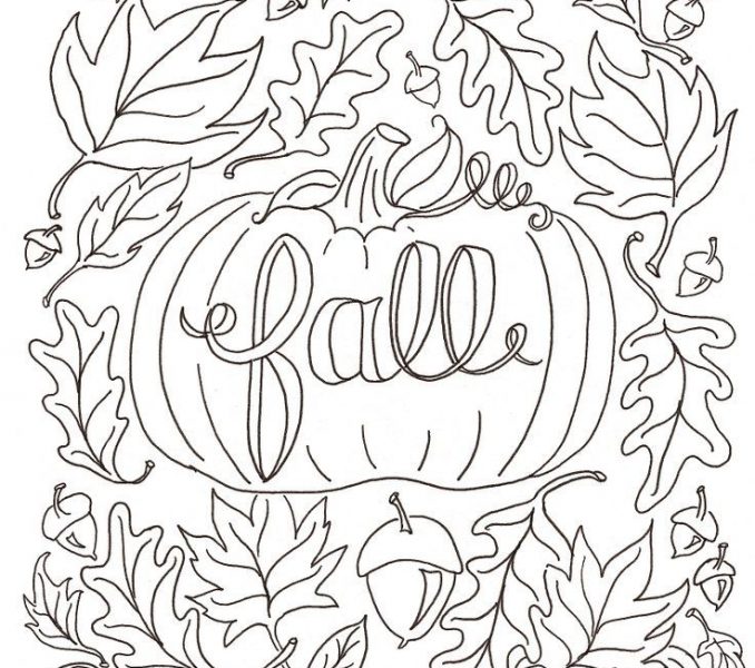 678x600 Printable Fall Scenes Fall Clipart Autumn Scene Pencil And