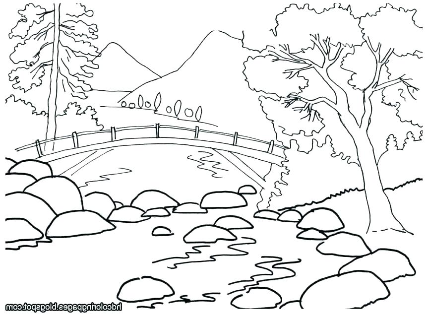 863x647 Printable Scenery Coloring Pages Whimsy Coloring Page Printable