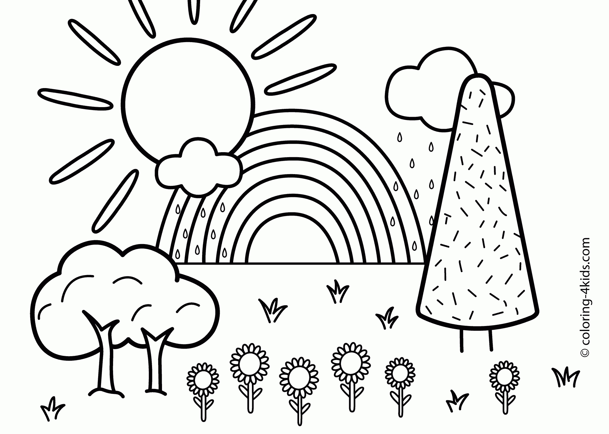 2079x1483 Scenery Coloring Pages 4